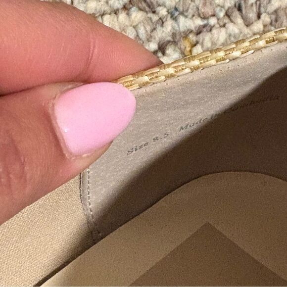 Dolce Vita- Ericka Raffia Buckle Loafer Tan Loafers, Size 8.5 - Picture 7 of 8